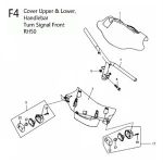 F04 - Handlebar for 50cc 2-Stroke Genuine RH