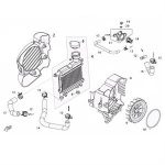 E07 - Radiator for 50cc Genuine Venture