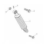 F11 - Rear Shock for 50cc Genuine Venture