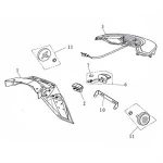 F21 - Tail Light for 50cc Genuine Venture