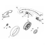F09 - Rear Wheel for 50cc Genuine Venture