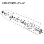 E10 - Driven Pulley for 50cc Lance Scooters