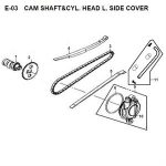 E03 - Camshaft, Cylinder Head Cover for 50cc Lance Scooters