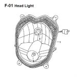 F01 - Headlight Assembly for 50cc - 200i Lance PCH