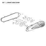 E07 - Left Crankcase Cover for SYM HD200