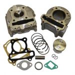 Cylinder Kit w/Head, SSP-G 50mm Big Bore 80cc for 50cc 4-Stroke 139QMB Chinese Scooters