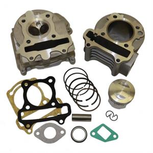 Cylinder Kit w/Head, SSP-G 50mm Big Bore 80cc for 50cc 4-Stroke 139QMB Chinese Scooters