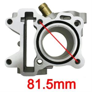 Cylinder Kit w/Head, SSP-G 47mm Big Bore 75cc for 50cc 4-Stroke Yamaha Vino, Zuma - Image 2