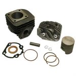 Cylinder Kit w/Head, SSP-G 47mm Big Bore 70cc for 50cc 2-Stroke A/C Kymco Scooters