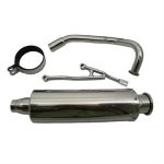 Exhaust, SSP-G Performance Chrome for 50cc 4-Stroke 139QMB Scooters