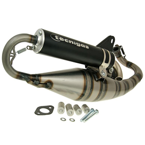 Exhaust, Tecnigas Triops for 50cc 2-Stroke Horizontal Kymco, SYM Scooters