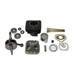 Cylinder Kit w/Head, TFC 54mm Big Bore 100cc for 50cc 2-Stroke Honda Elite, Dio