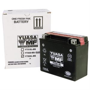 Battery, Yuasa YTX20L-BS for Motorcycles, ATVs