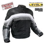 Jacket, Men's Leather Trim Jacket with Advanced Armor and Kevlar Protection