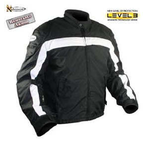 Jacket, Men's Waterproof Tri-Tex Fabric Motorcycle Jacket with Level-3 Advanced Armor - Image 2