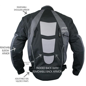 Jacket, Men's Armored Motorcycle Tri-Tex - Image 3